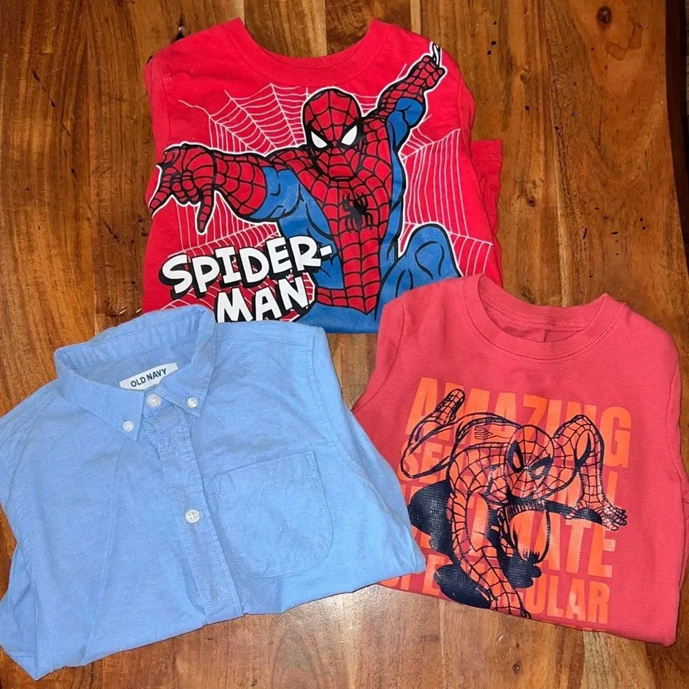 Old Navy Kids Spider-Man Tees - Red and Blue